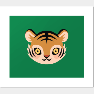 Cute tiger face Posters and Art